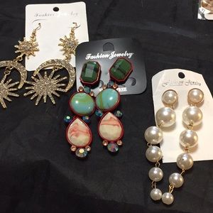 Bulk dangle earrings 6 pieces new